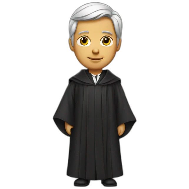 lawyer Wearing a robe emoji