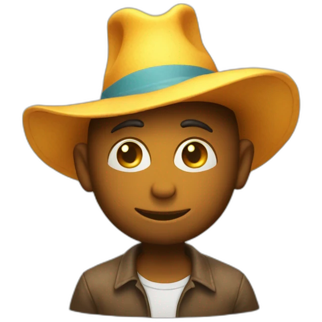 The sun is in the hat emoji