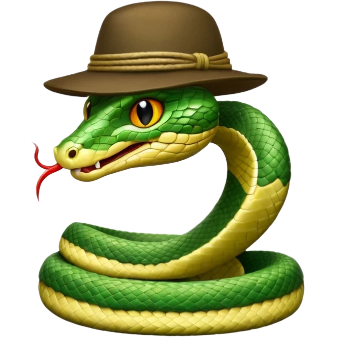 snake with hat emoji