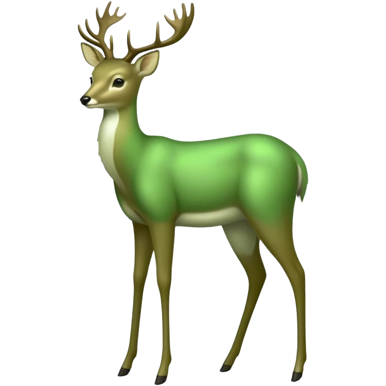 green deer emoji