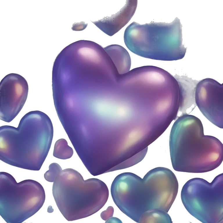 iridescent dark scale heart emoji