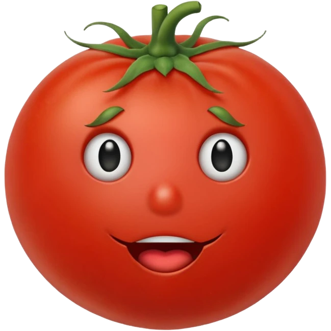 Eine Tomate die grimmig schaut emoji