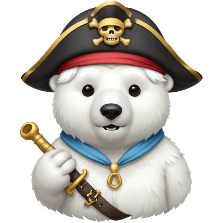 polar bear with pirate hat























 emoji
