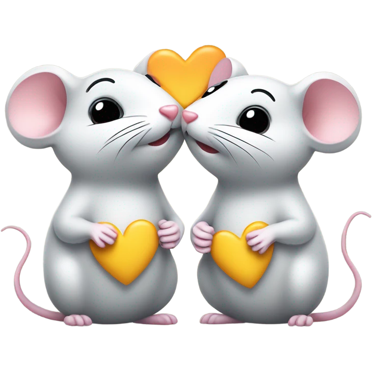 A mouse in love  emoji