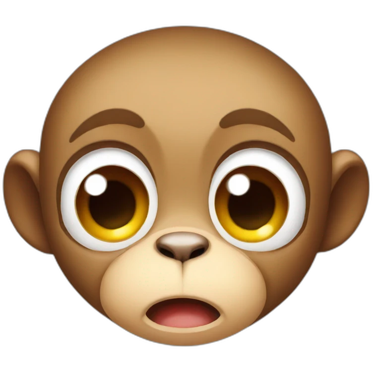 Cute Monkey crying emoji