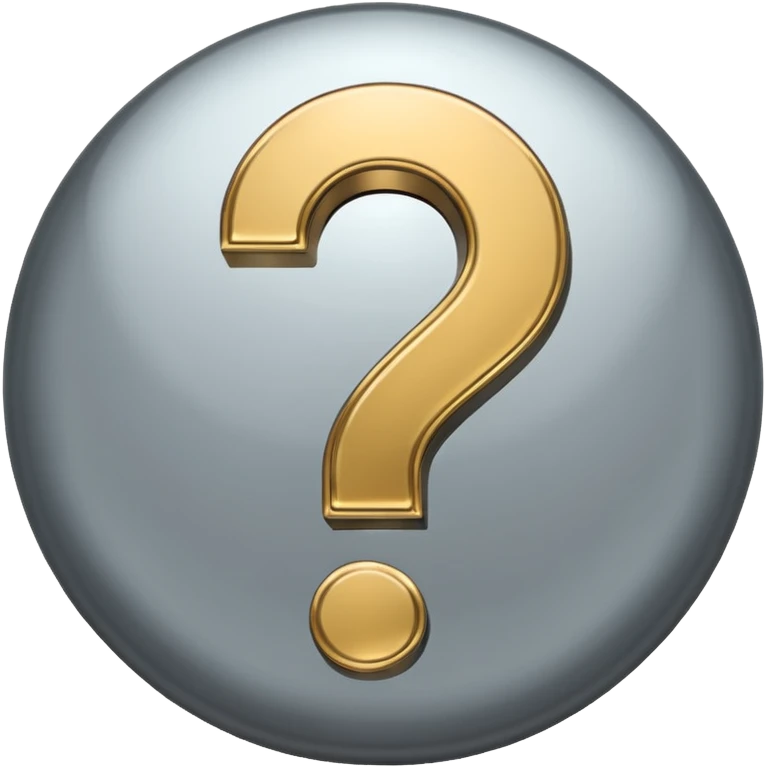 Question mark character emoji