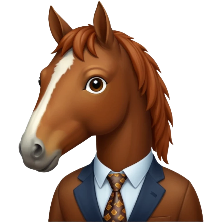 horse with tie emoji