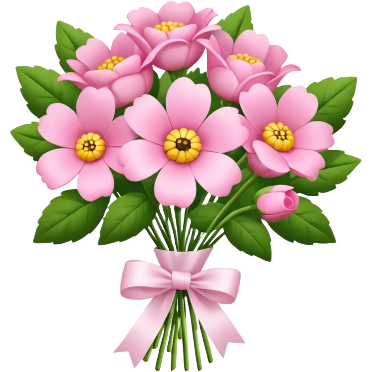 Pink flower bouquet emoji