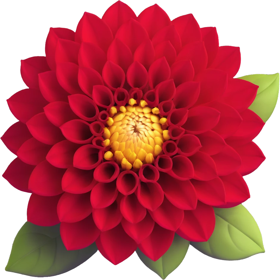 close-up dahlia flower with vibrant colors emoji