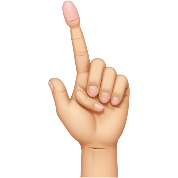 Regular leg with hand middle finger emoji