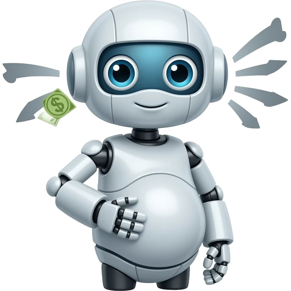 robô pregnant🤑 emoji