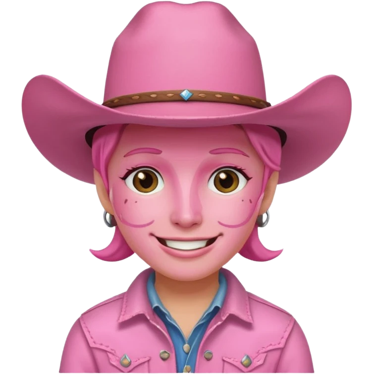 pink cowboy emoji