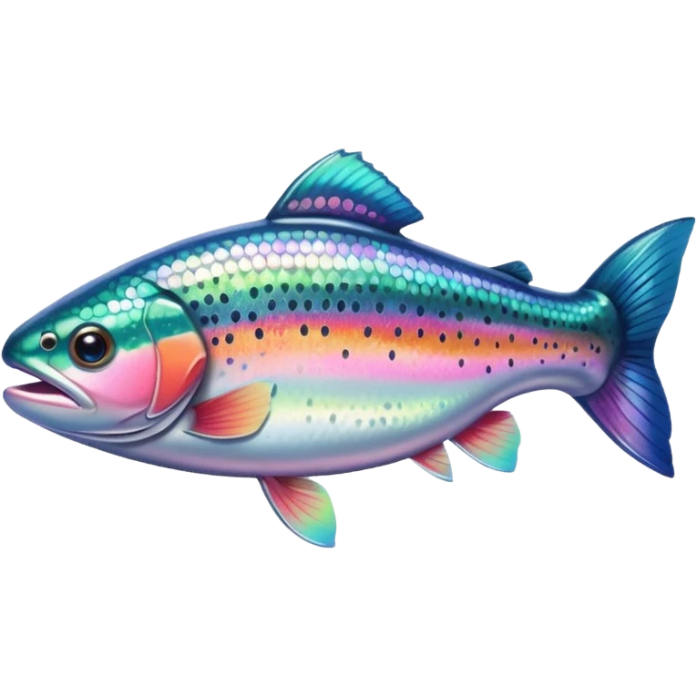 Rainbow trout fish emoji
