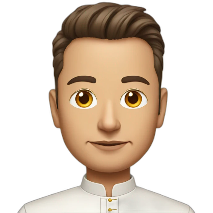 Elon Musk as a Indian priest emoji
