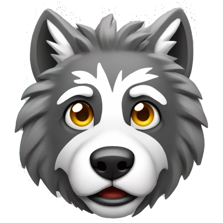 Lobo con camara fotografica emoji