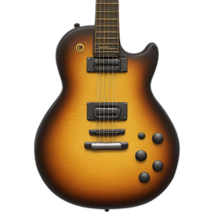 Guitare caca emoji