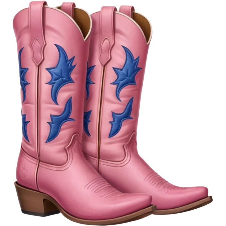pink cow girl boots emoji