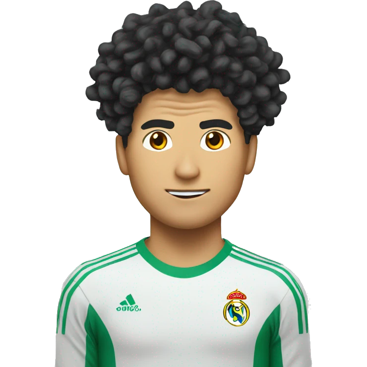 Ronaldo noodle hair emoji