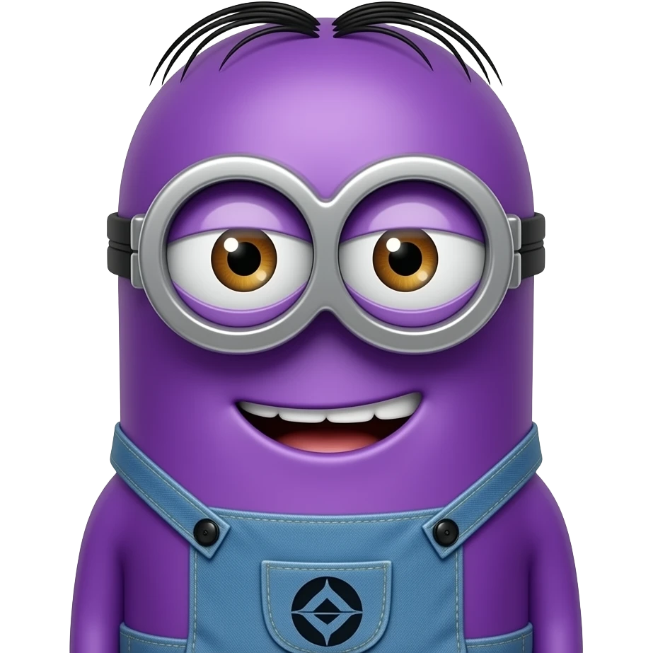 make him into a purple minion. make sure you are able to tell it is him emoji