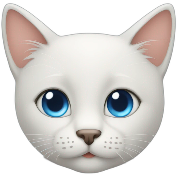 handsome blue eyes man with cute cat emoji