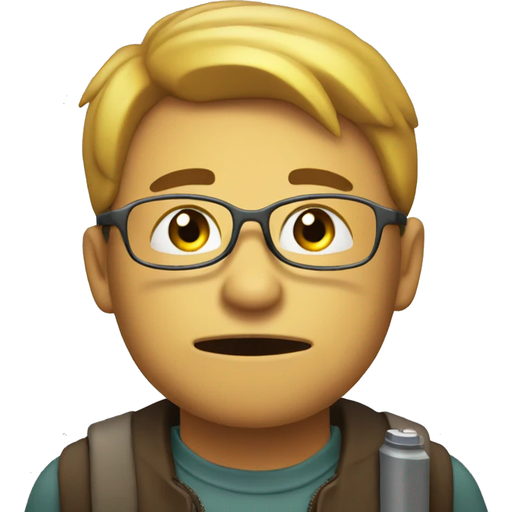 an emoji that says ive no battery left emoji
