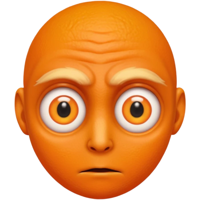 orange mutant human emoji