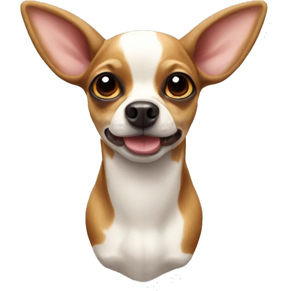 Cow spotted deer head chihuahua  emoji