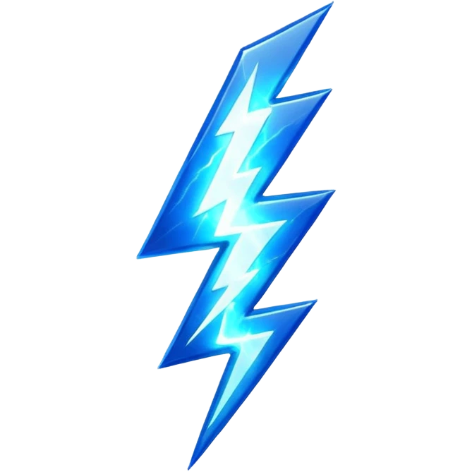 Can u generate a blue verification mark with lightning aura around it? emoji