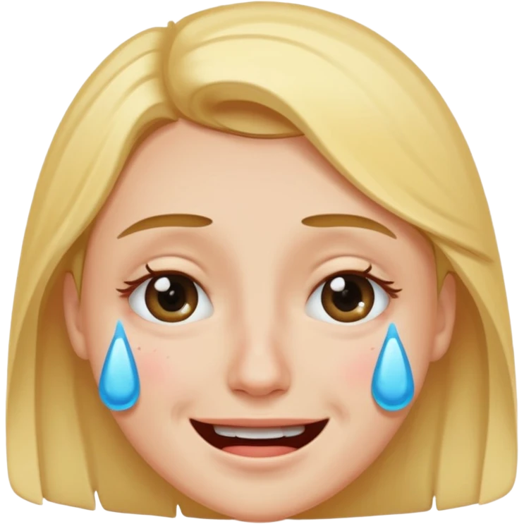 a person smiling filters for eyes and crying emoji