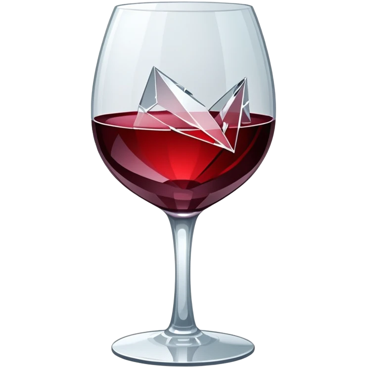 shattered wine glass emoji