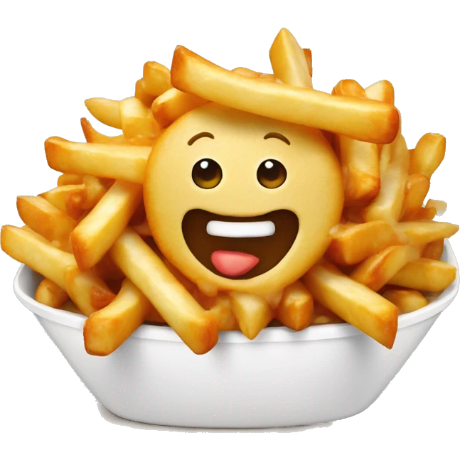 Poutine qui fait des bisous emoji