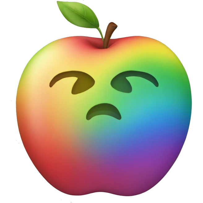 Rainbow Apple emoji