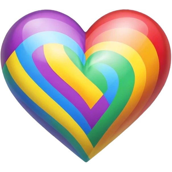 Rainbow heart  emoji