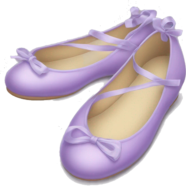 Pastell purple ballerina shoes emoji