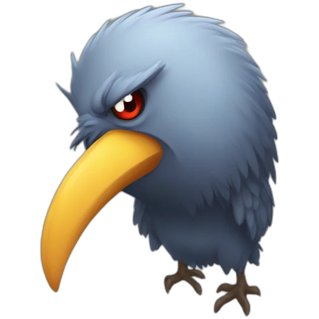 Evil bird emoji