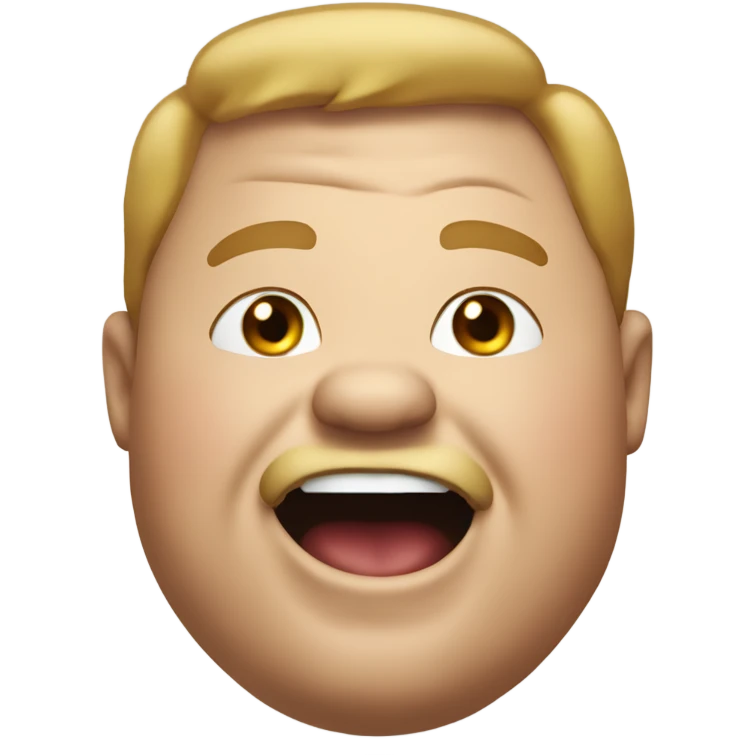 Fat guy buck teeth emoji