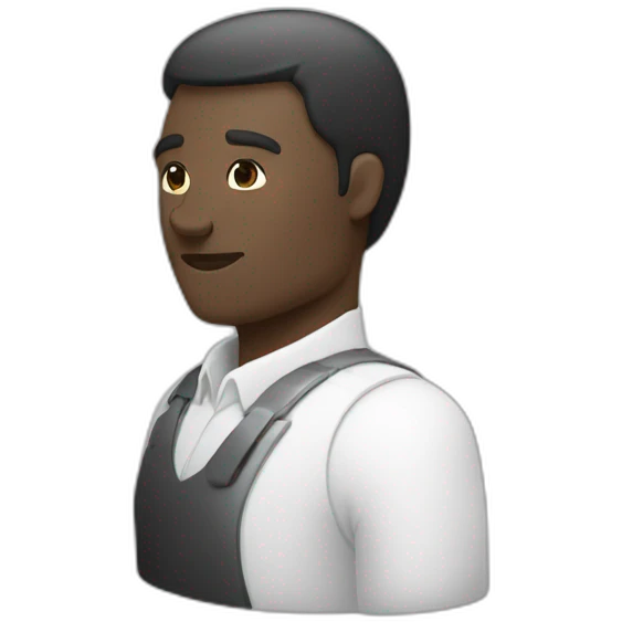 Un homme noir qui ce serre la main d'un homme blanc emoji