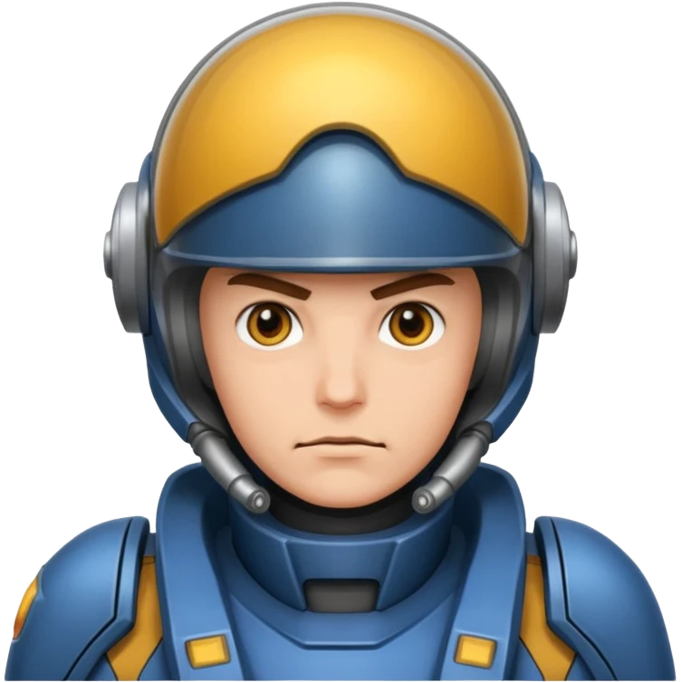 A giant mecha pilot emoji