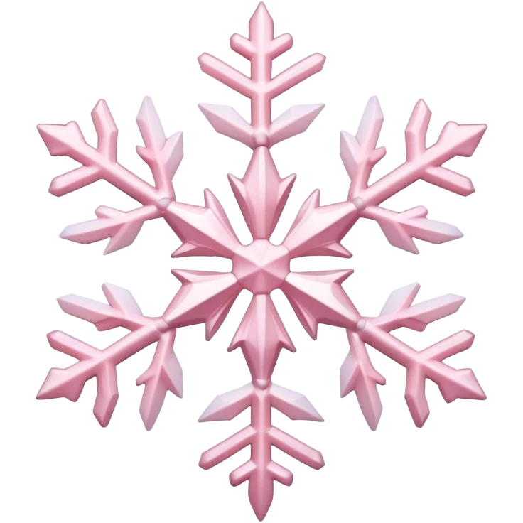 pastel pink snowflake  emoji