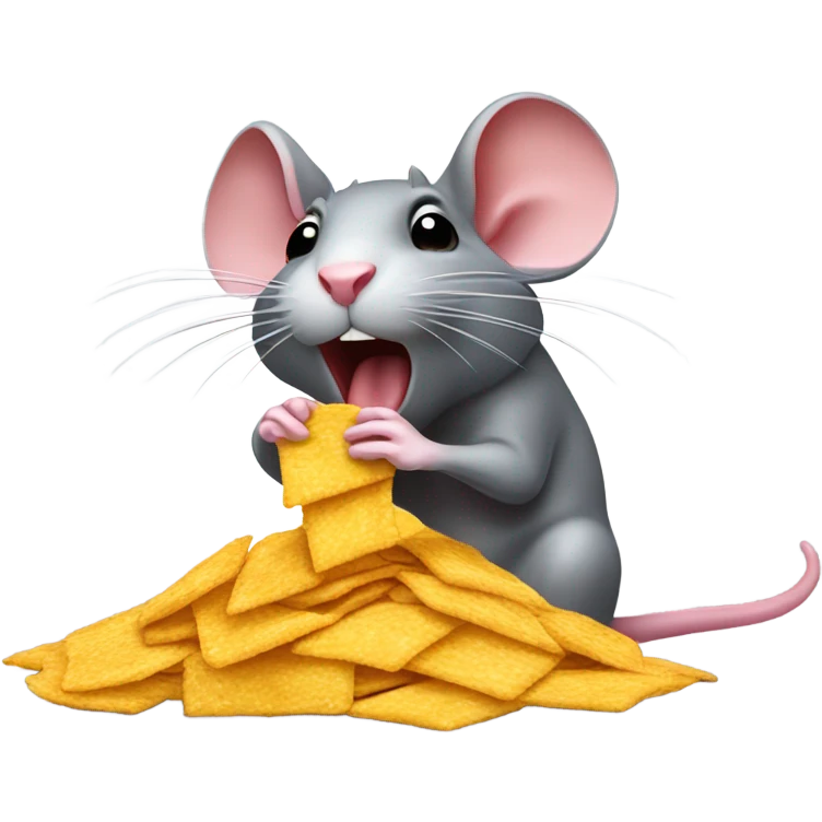 rat eating spicy chips emoji