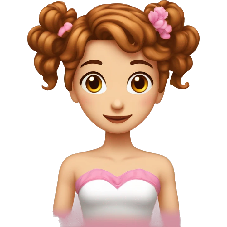 chico pelo corto y castaño le regala una rosa a chica morena con flequillo pero ella le dice que no y le rompe el corazon a el emoji