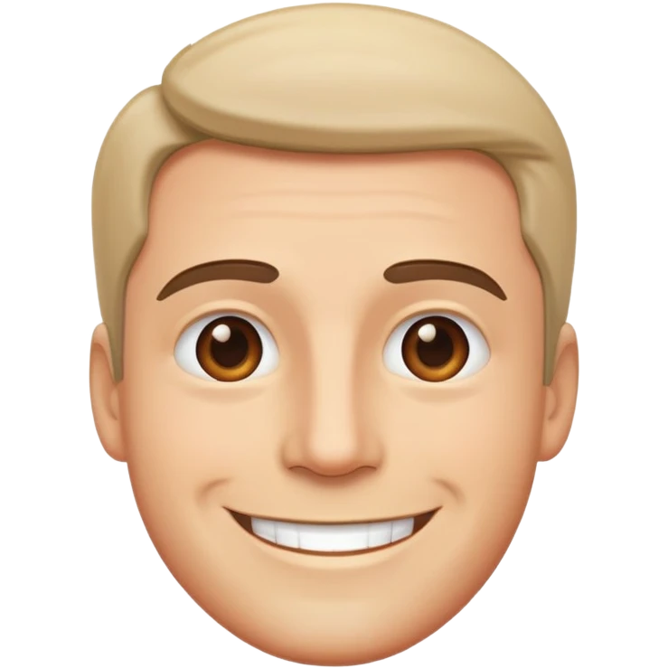 smiling adult man face emoji