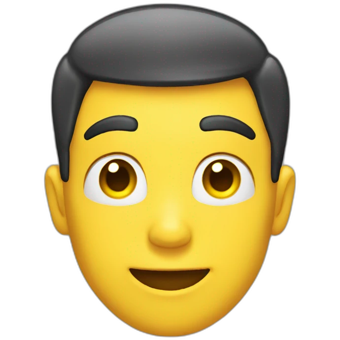 Smile yellow face open eyes 1 raised eyebrow emoji