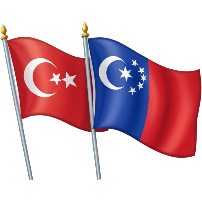 Emoji of half flag of philippines and turkey emoji
