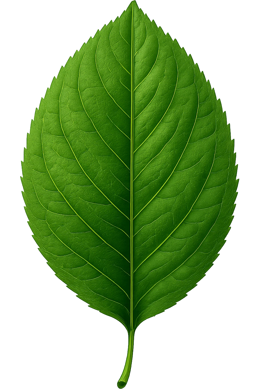 digital illustration of a leaf, no background emoji