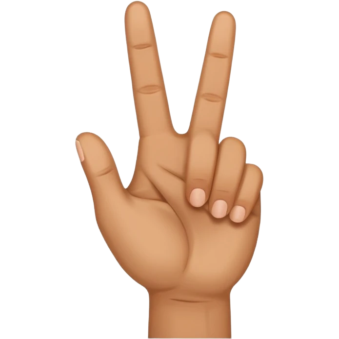 Peace sign with the thumb sticking out  emoji