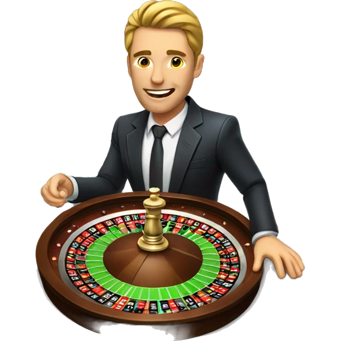 Guy playing roulette  emoji