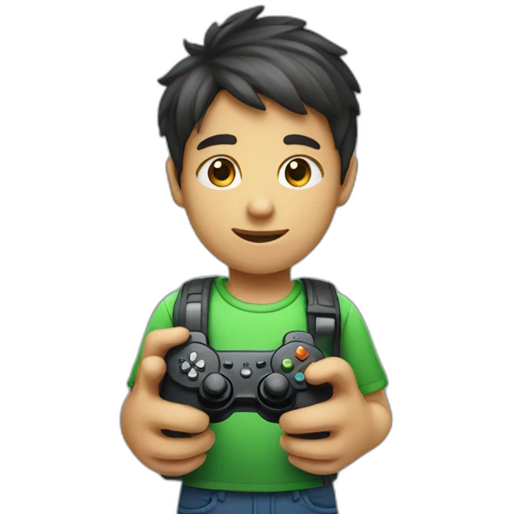 boy with gamepad emoji