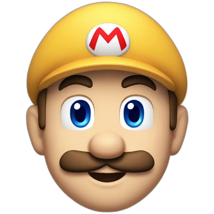 mario blue eyes emoji