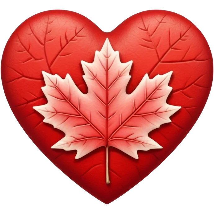 Heart with a maple leaf  emoji